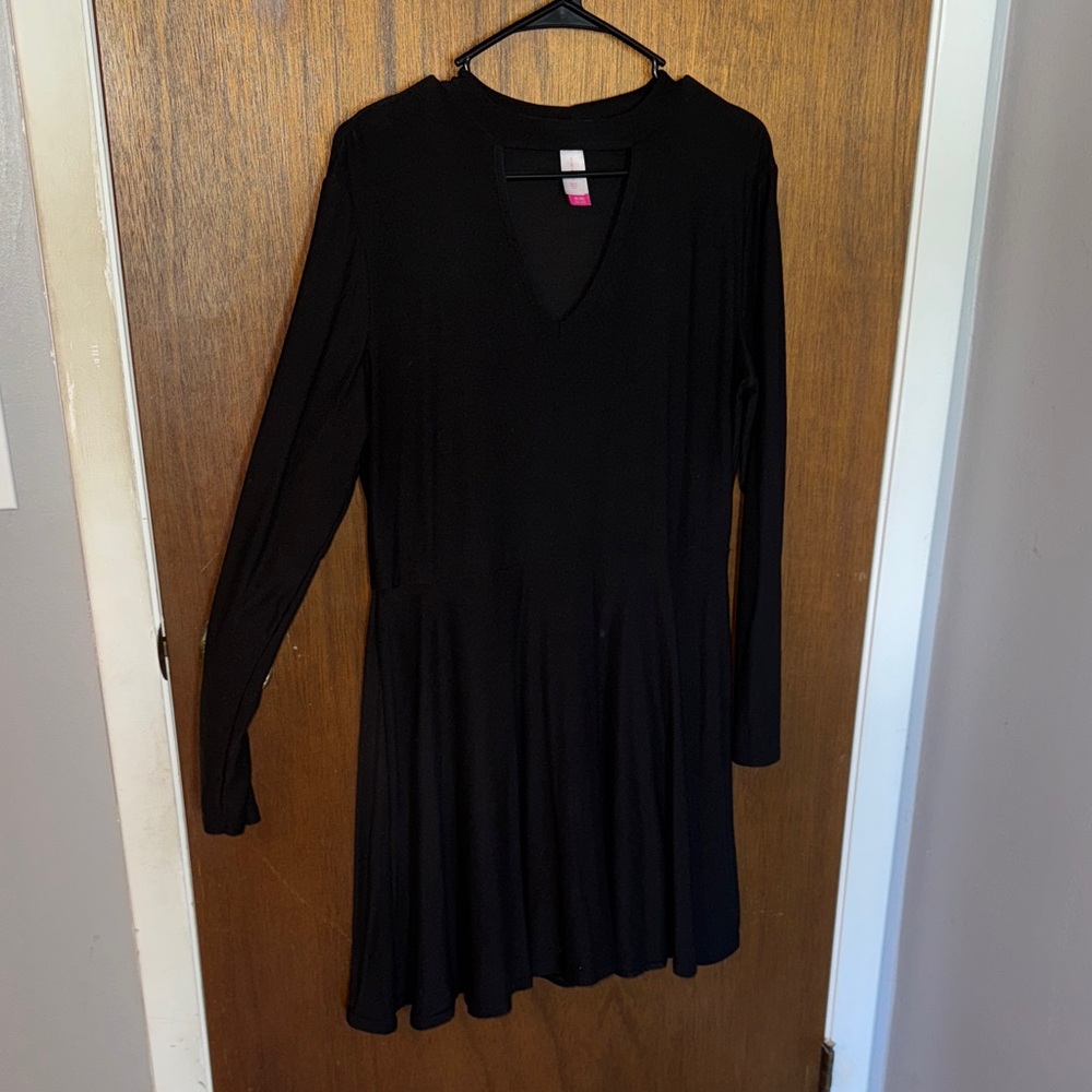 No Boundaries Black Long Sleeve Dress